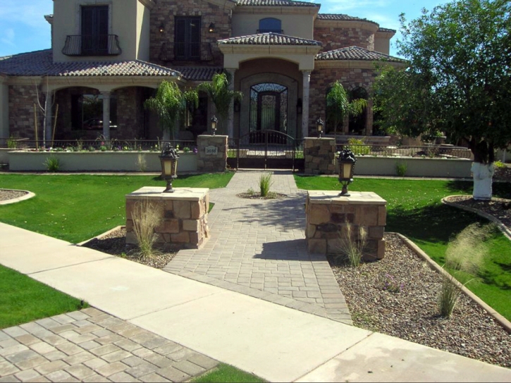 Installing Artificial Grass Picture Rocks, Arizona Landscape Design, Front Yard Landscape Ideas