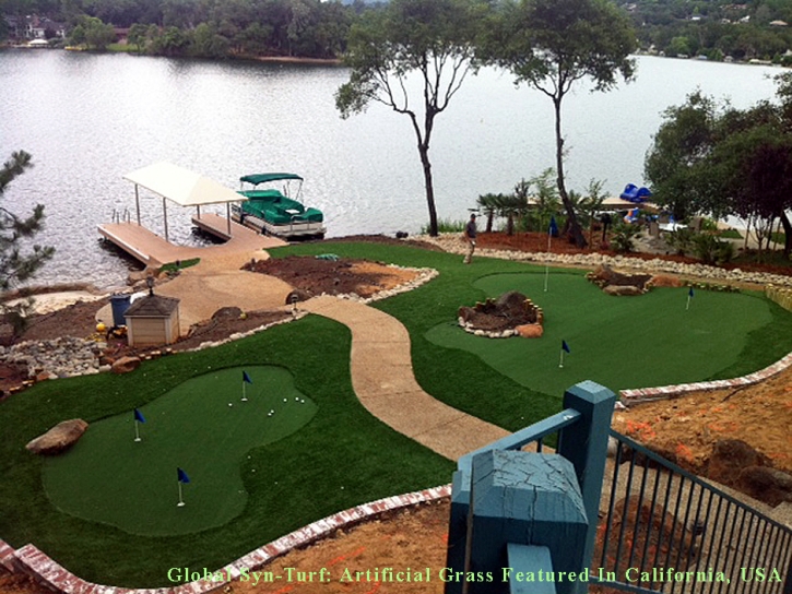 Installing Artificial Grass Summit, Arizona Backyard Putting Green, Pavers